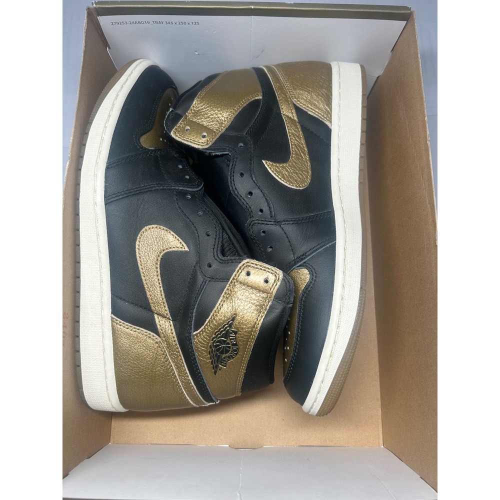 Nike Air Jordan 1 Retro Black Gold Size 11.5 DZ5485 071 New/No Lid